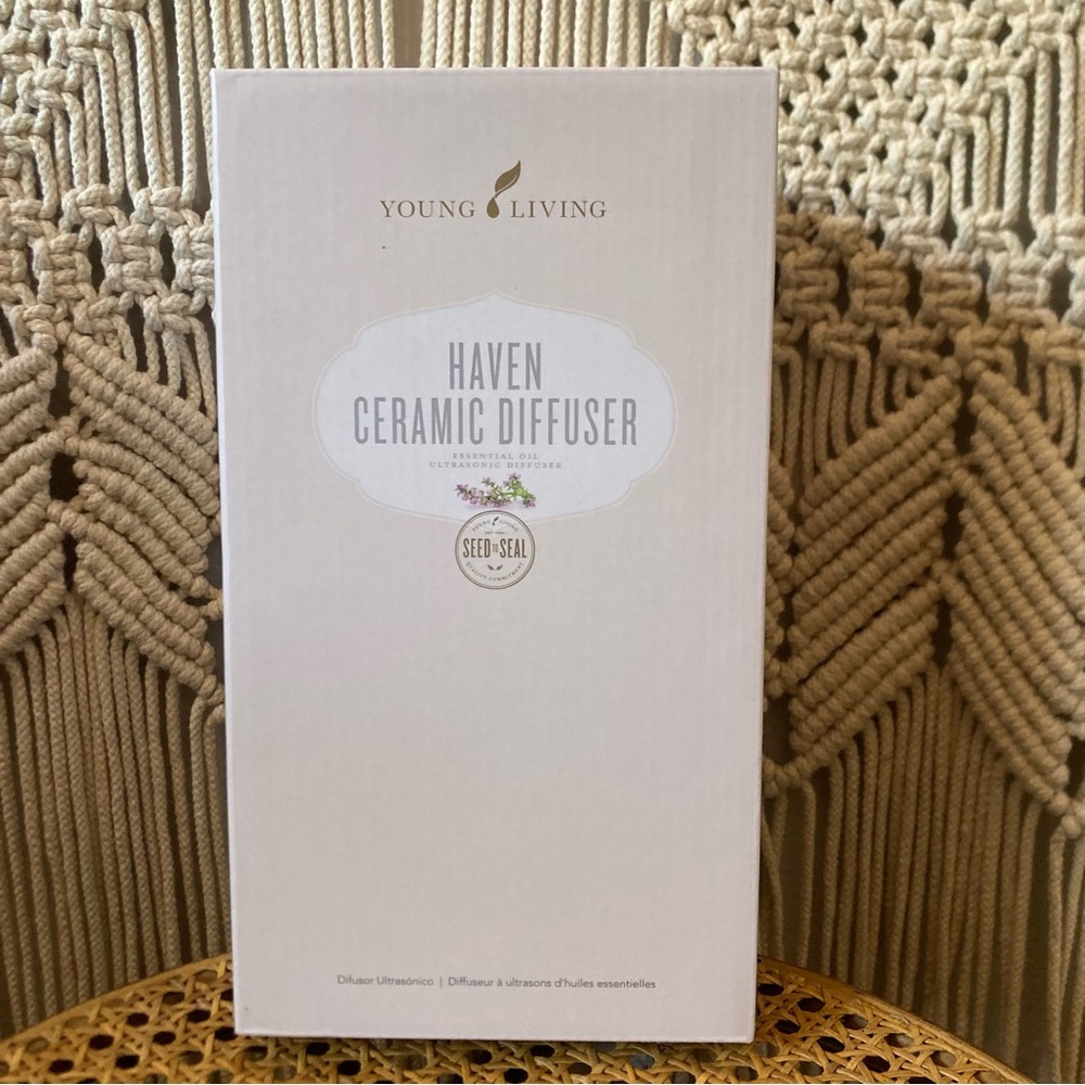 NIB Young Living Haven Ceramic Ultrasonic Oil Diffuser - Picture 2 of 9